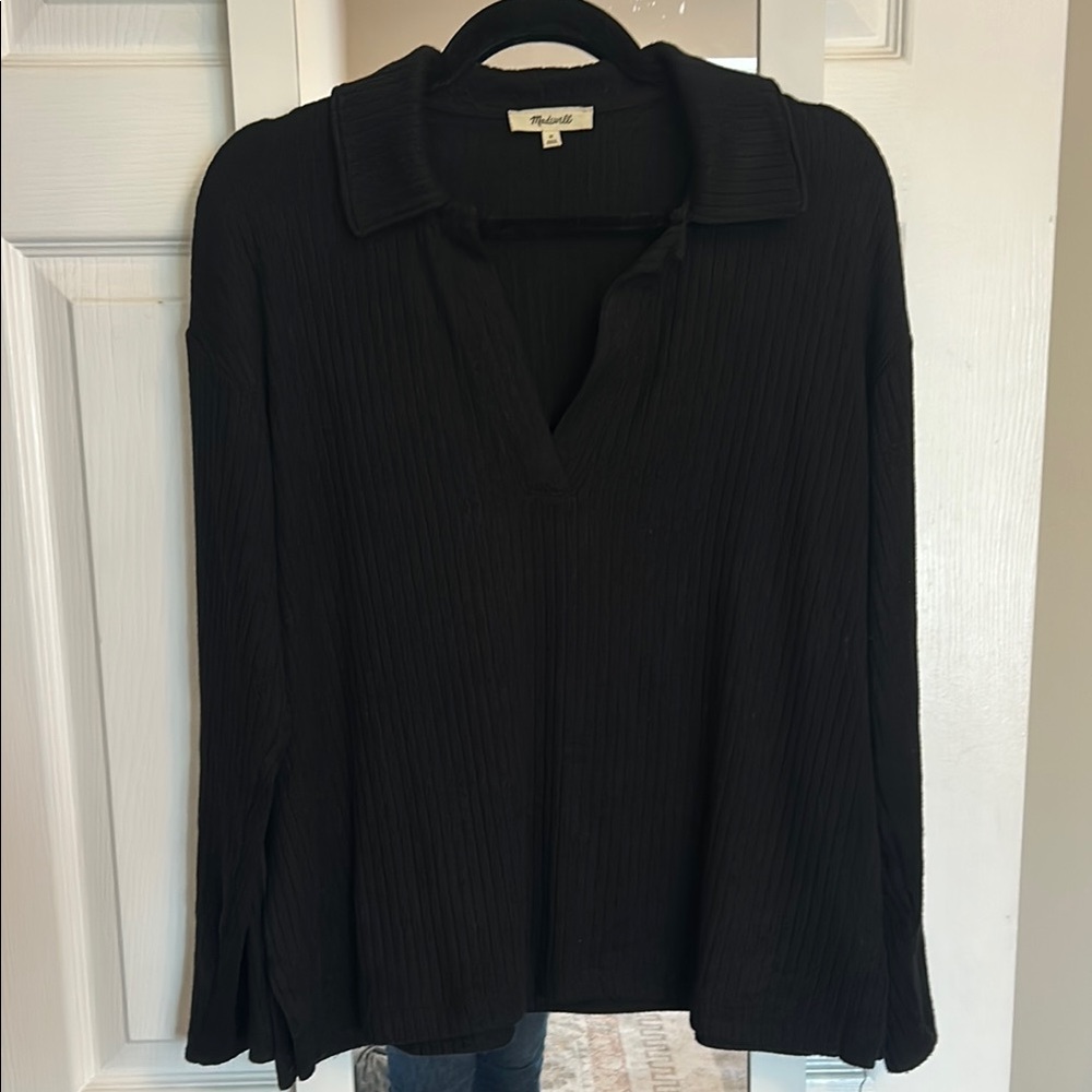Madewell Relaxed Long-Sleeve Polo Tee